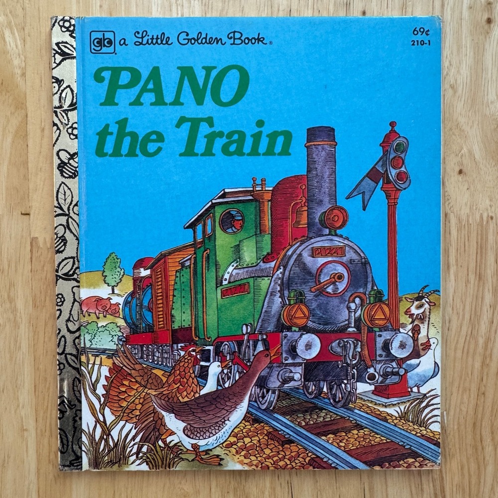 Pano the Train Little Golden Book 1979‎ Fifth Printing Childrens Story
